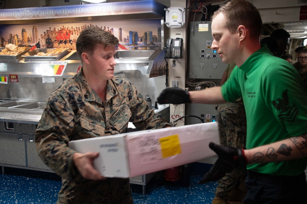 USS America Conducts Replenishment-at-Sea