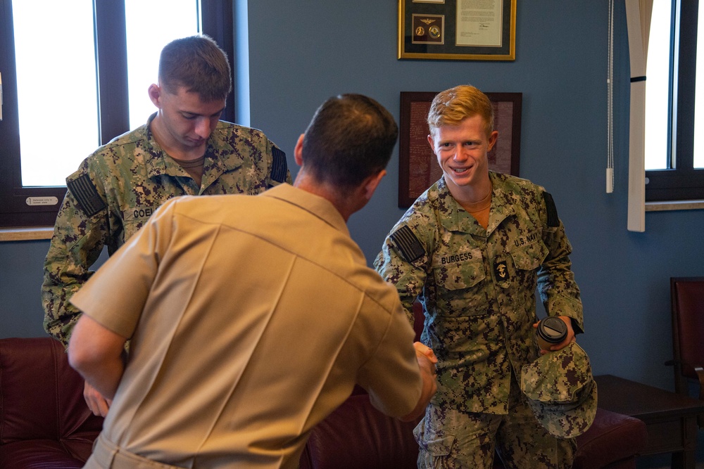 U.S. Naval Academy Midshipmen Visit NAVSTA Rota