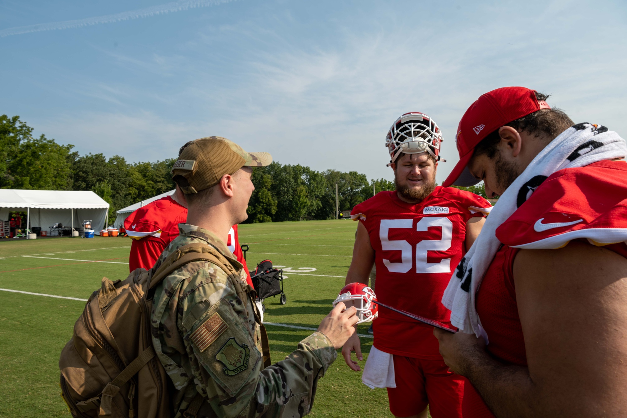 KC Chiefs training camp military appreciation day > McConnell Air