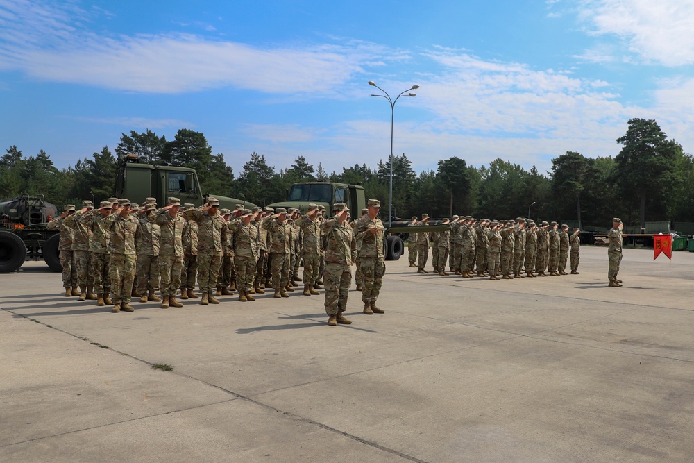 Army National Guard Transportation Company assumes Europe mission