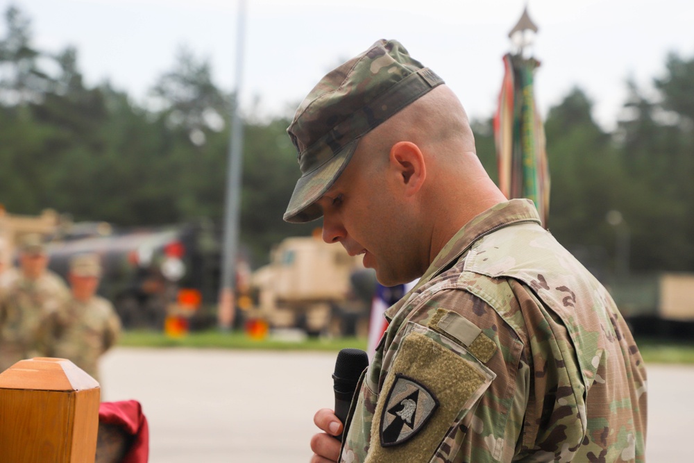 Army National Guard Transportation Company assumes Europe mission