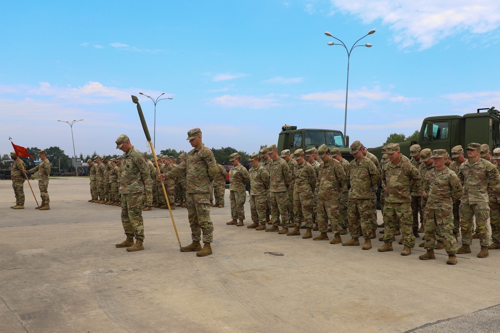 Army National Guard Transportation Company assumes Europe mission