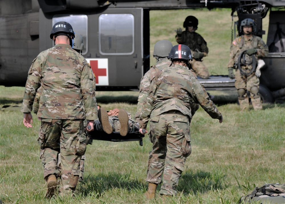 FORT DIX- MSTC 68W Combat Medic, MedEvac training