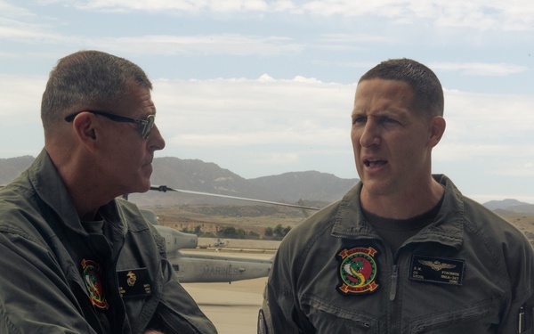 I MEF CG flies with HMLA-367 