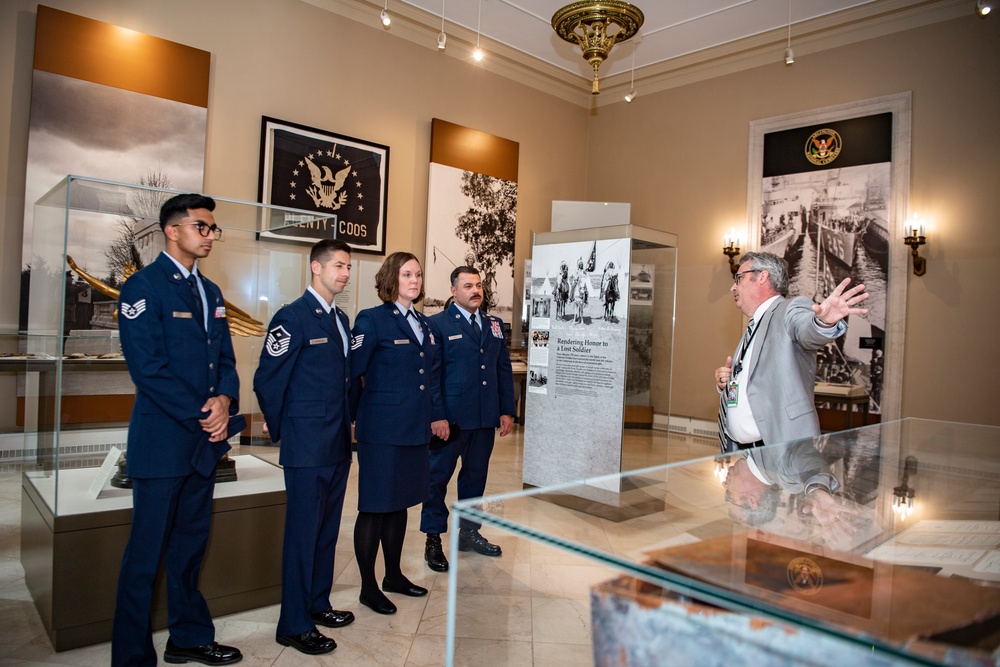 Air National Guard Outstanding Airmen of the Year Honorees Participate in a Public Wreath-Laying Ceremony