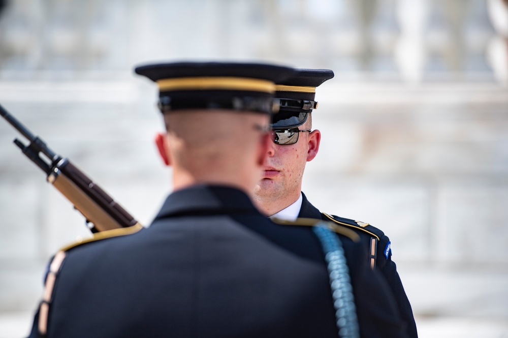 Air National Guard Outstanding Airmen of the Year Honorees Participate in a Public Wreath-Laying Ceremony