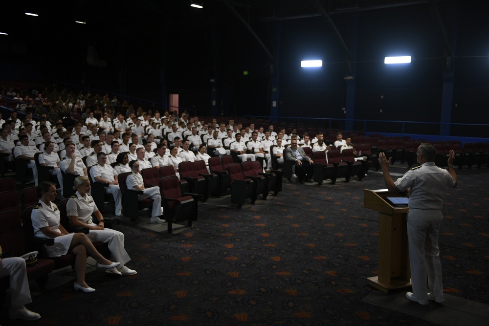 Rear Adm. LeClair speaks at BDOC Graduation