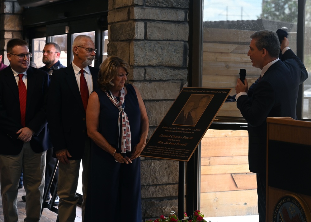 Veteran Affairs Clinic honors Col. Charles and JoAnne Powell