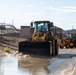 The Combat Center Public Works Division clear up debris after Tropical Storm Hilary