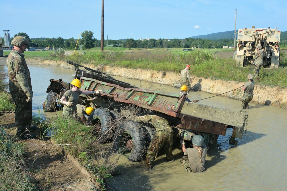 Mire pit provides vehicle recovery training