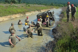 Mire pit provides vehicle recovery training