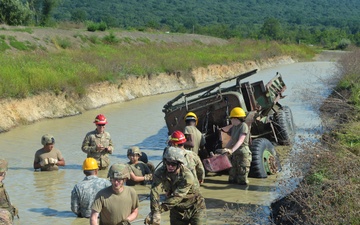 Mire pits at Fort Indiantown Gap provide vehicle recovery training