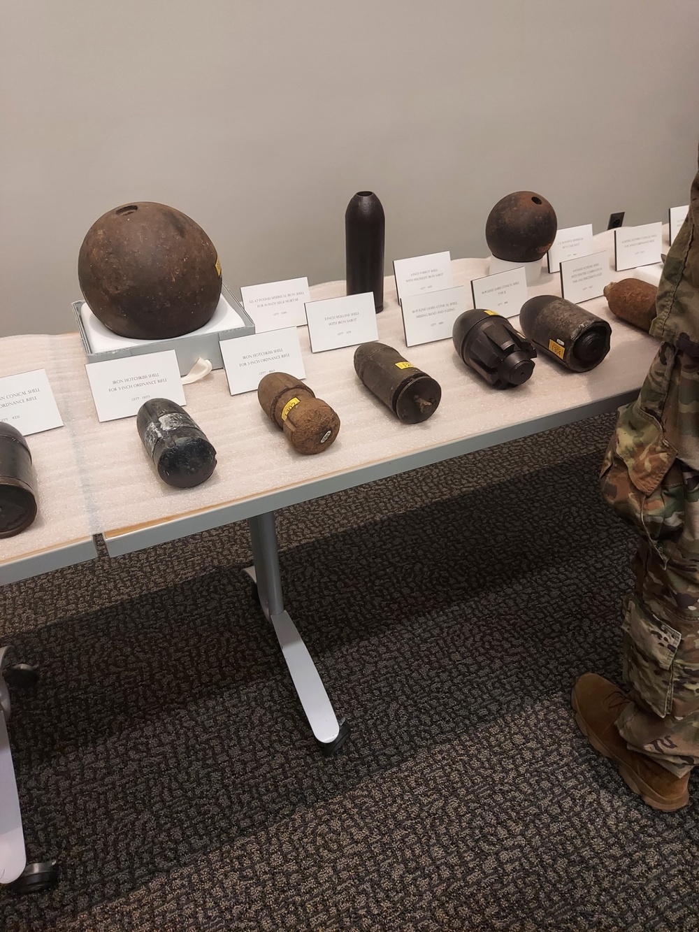 Bomb squad personnel attend unexploded ordnance course at Gettysburg Museum