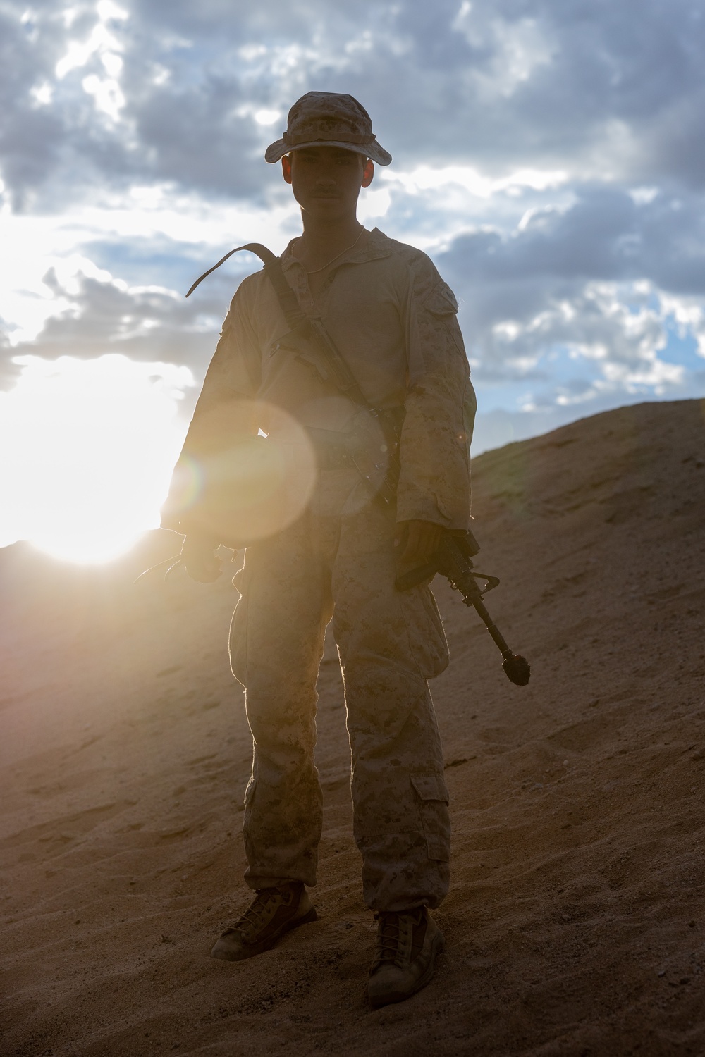 Marines with 3/7, 1st Combat Engineer Battalion defend an urban environment during AFX 5-23