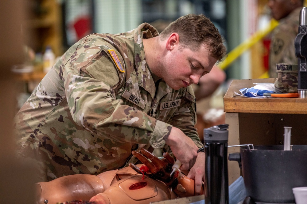 Global Medic: moulage station to field hospital