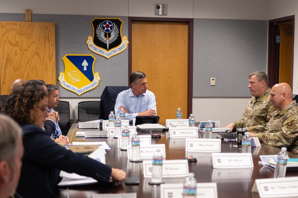 New Mexico Senators and Air Force leadership visit Cannon AFB to speak with community leaders