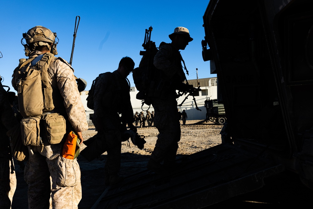 Marines with 3/7, 3rd AAB conduct platoon based urban attacks during AFX 5-23