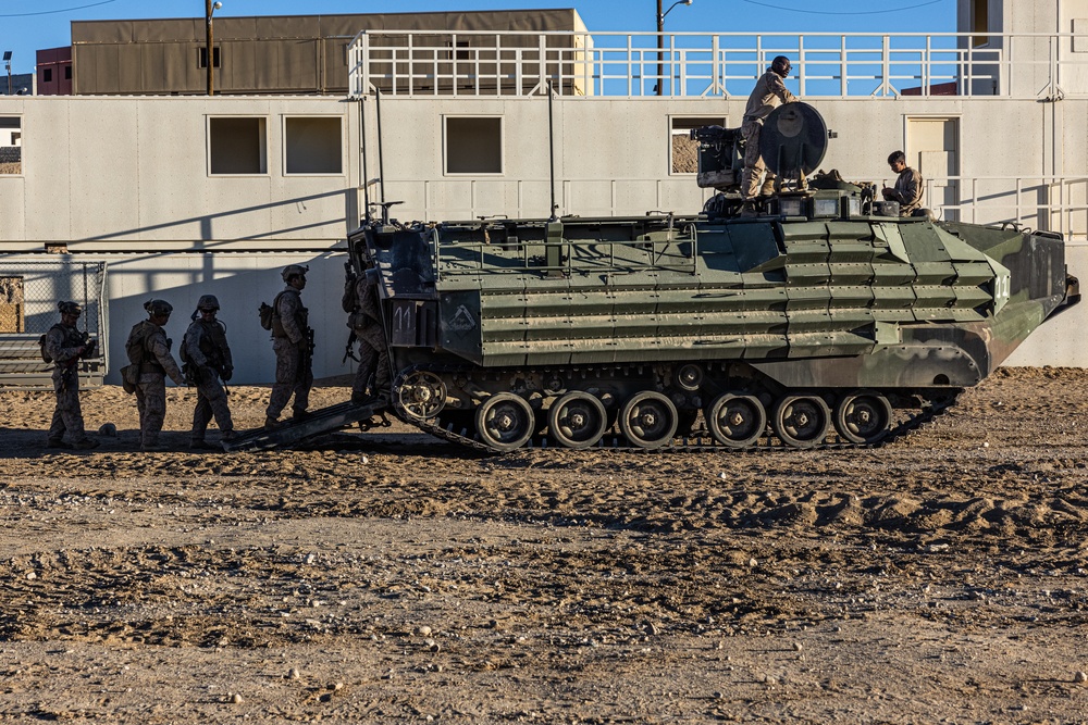 Marines with 3/7, 3rd AAB conduct platoon based urban attacks during AFX 5-23