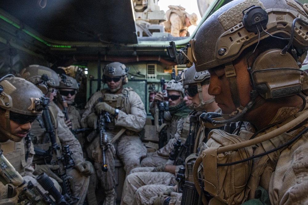 Marines with 3/7, 3rd AAB conduct platoon based urban attacks during AFX 5-23