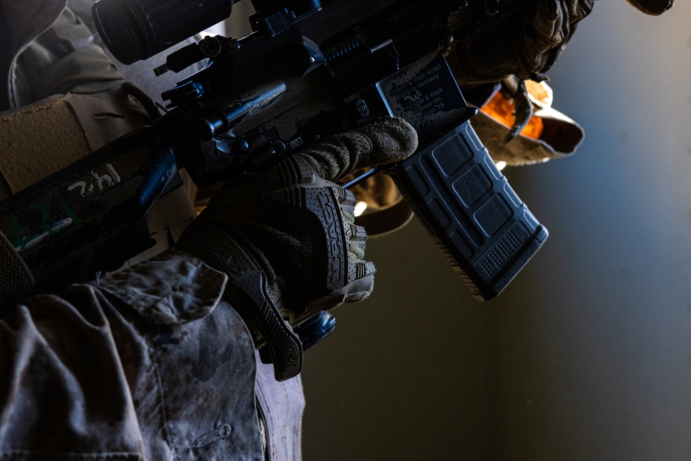 Marines with 3/7, 3rd AAB conduct platoon based urban attacks during AFX 5-23