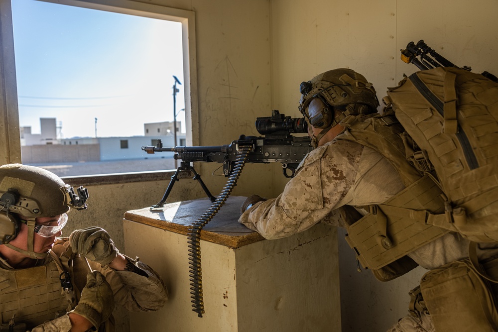 Marines with 3/7, 3rd AAB conduct platoon based urban attacks during AFX 5-23