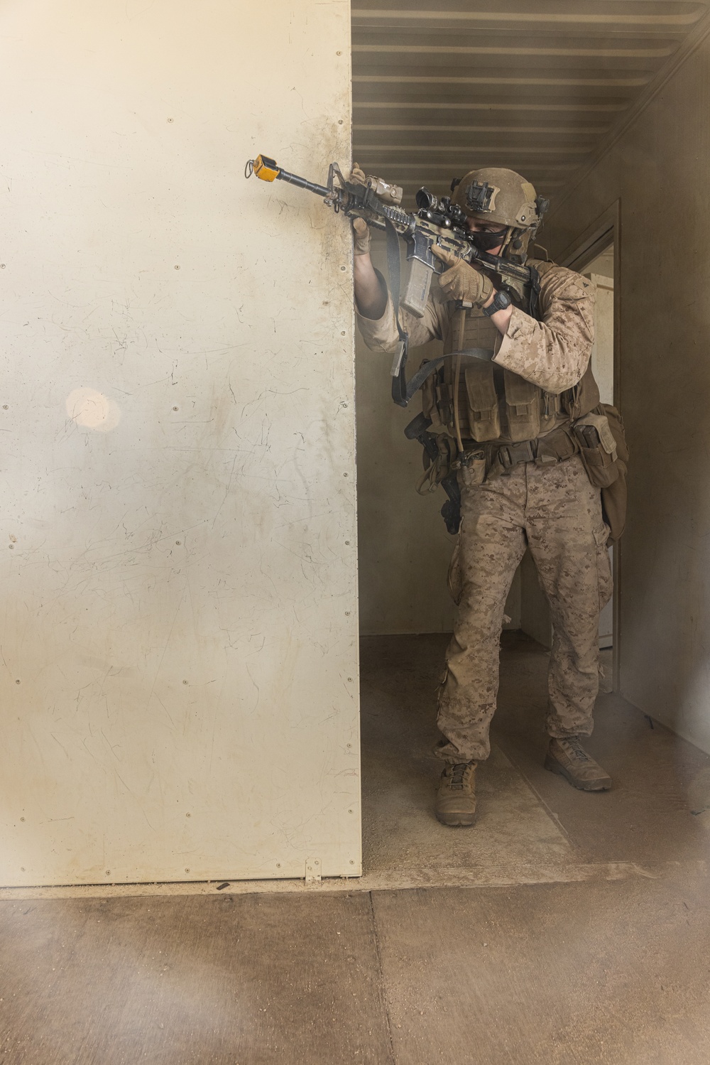 Marines with 3/7, 3rd AAB conduct platoon based urban attacks during AFX 5-23