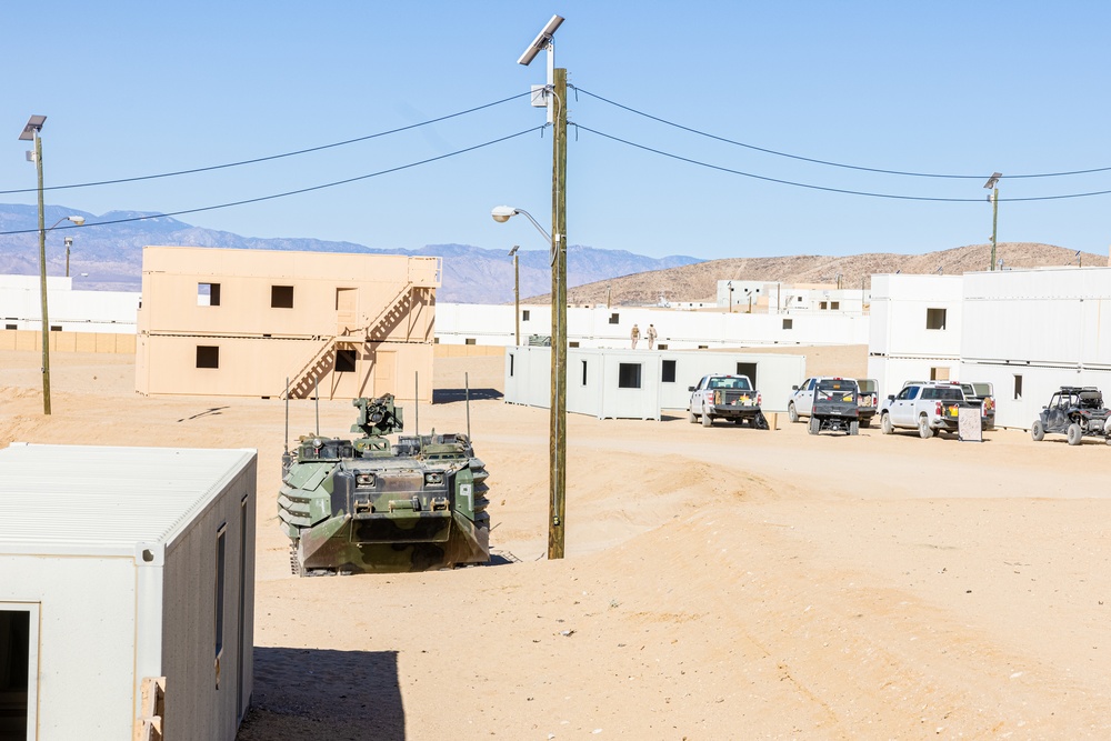 Marines with 3/7, 3rd AAB conduct platoon based urban attacks during AFX 5-23