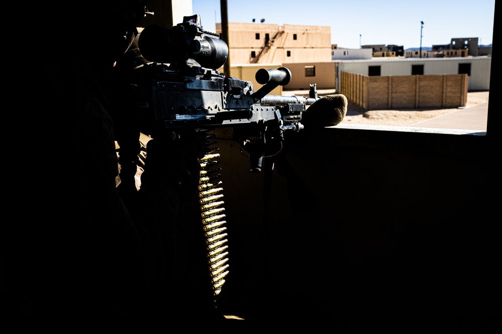 Marines with 3/7, 3rd AAB conduct platoon based urban attacks during AFX 5-23