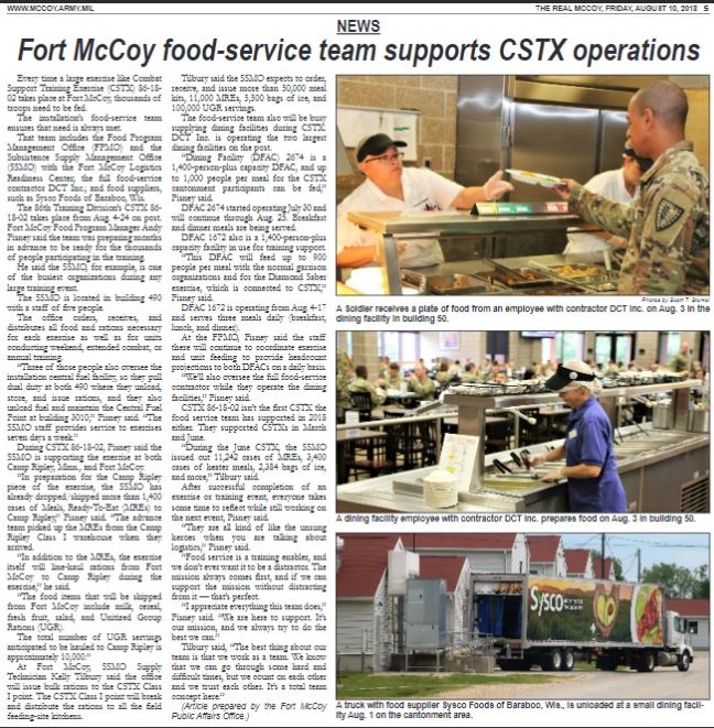 This Month in Fort McCoy History — August