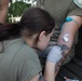 The 756th Medical Company Area Support conducts IV insertion training in Poland