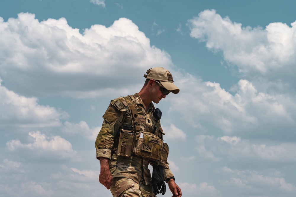 Basic Officer Leadership Course Soldiers fire at the range