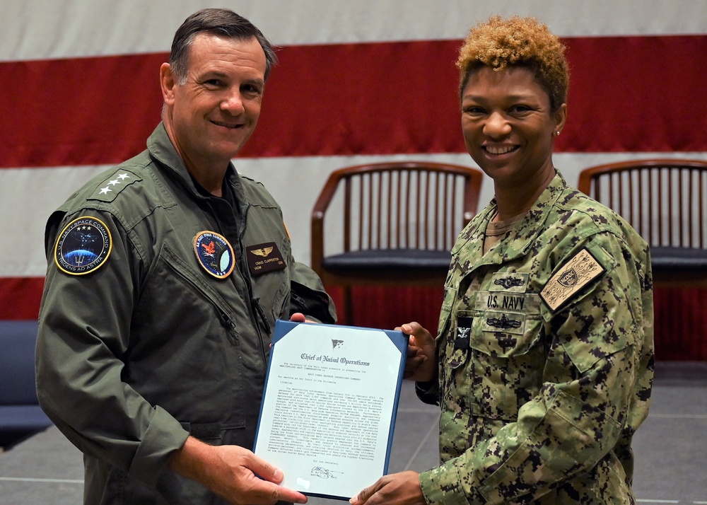 Navy Cyber Defense Operations Command Awarded Meritorious Unit Commendation