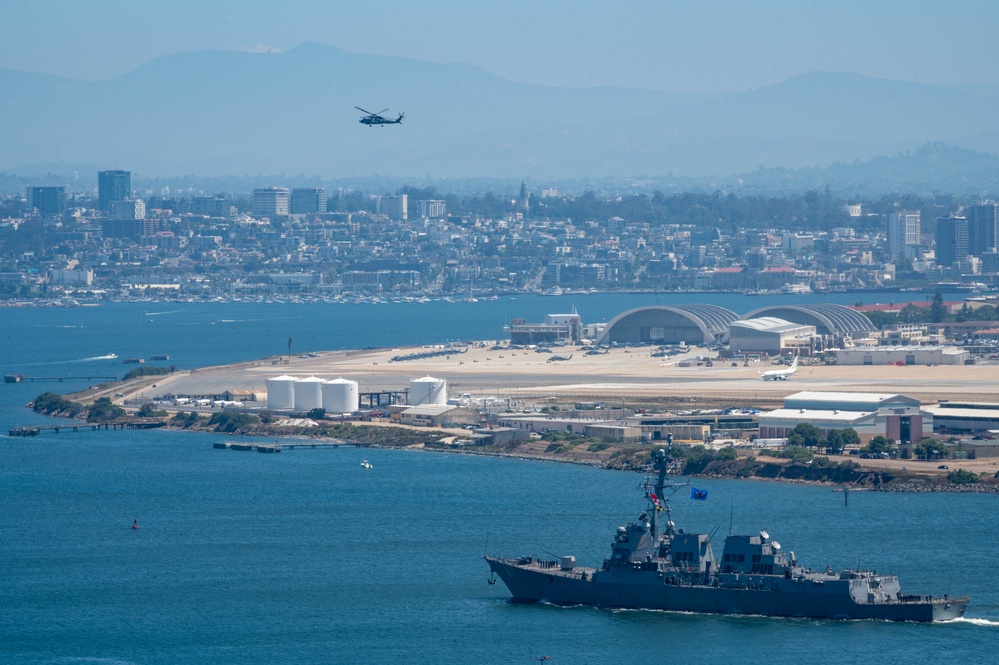 U.S. Navy ships return from Sortie Condition Alpha