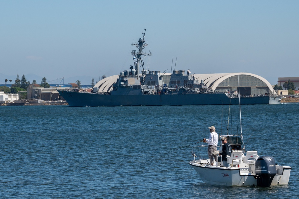 U.S. Navy ships return from Sortie Condition Alpha