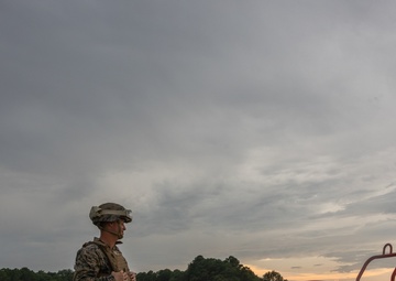 Large Scale Exercise 2023: U.S. Marines and Sailors operate a forward refueling point
