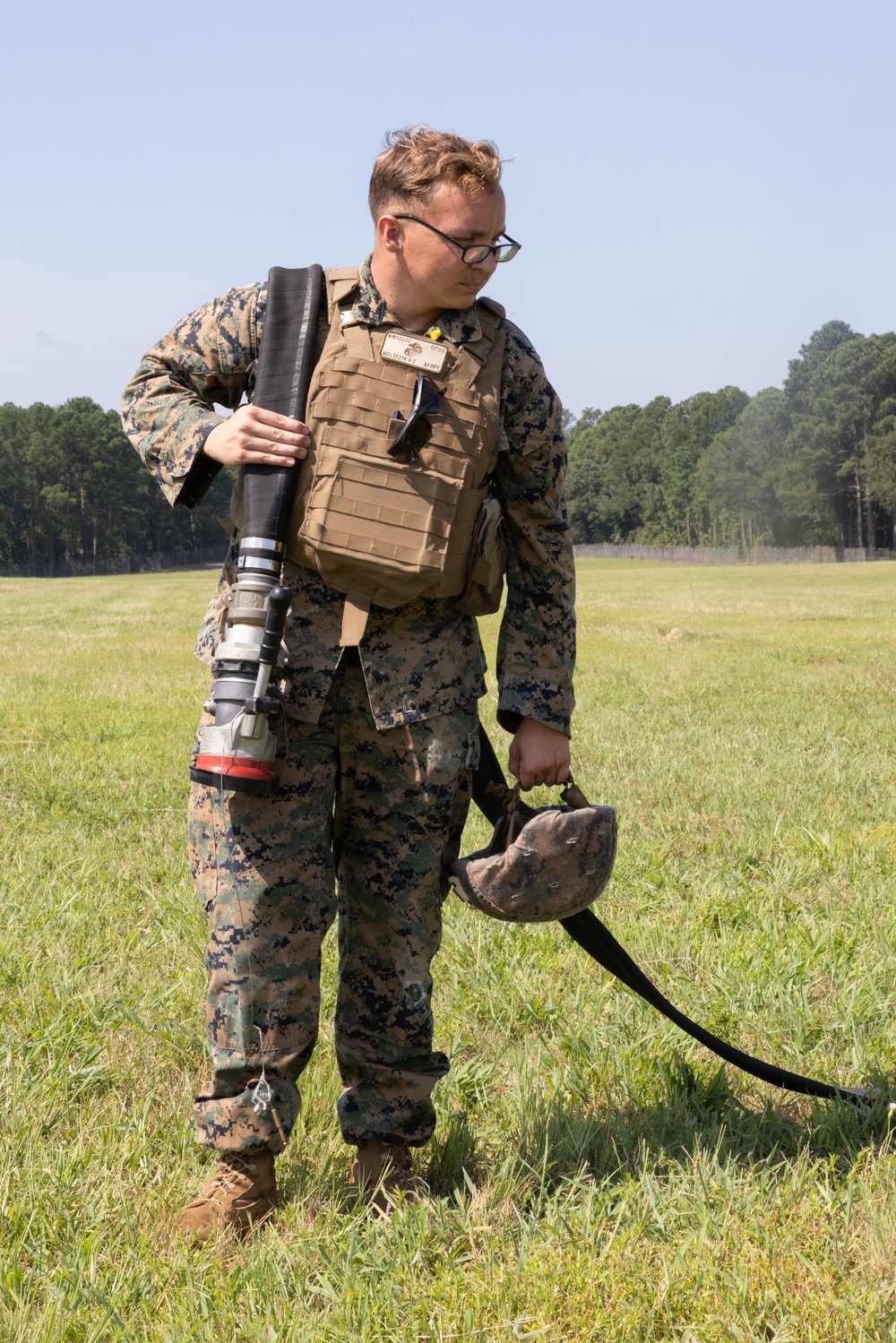 Large Scale Exercise 2023: U.S. Marines and Sailors operate a forward refueling point