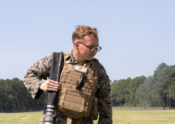 Large Scale Exercise 2023: U.S. Marines and Sailors operate a forward refueling point