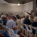 Rear Adm. Keith Davids, commander, Naval Special Warfare Command, speaks to members of the Navy SEAL-UDT Association