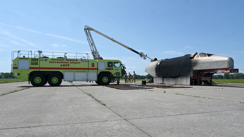 174th Attack Wing firefighters conduct annual burn training exercise