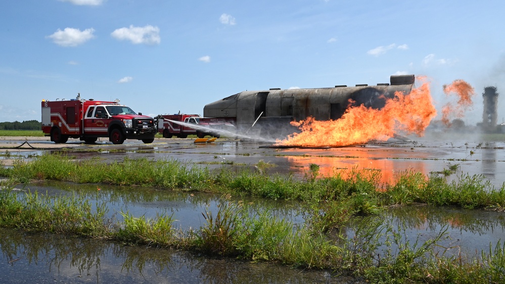 174th Attack Wing firefighters conduct annual training exercise