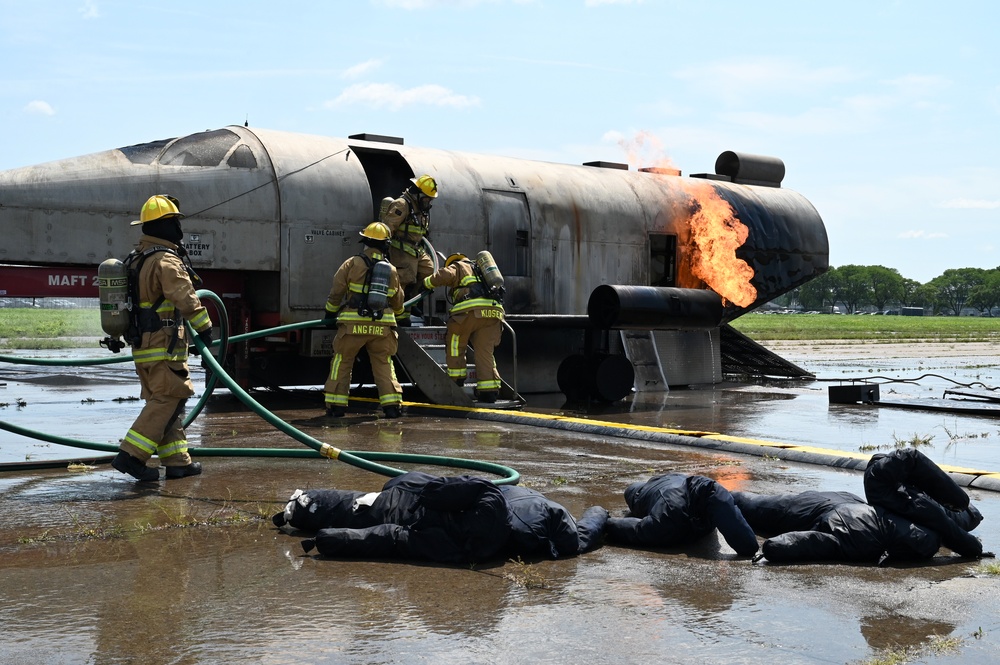 174th Attack Wing firefighters conduct annual training exercise