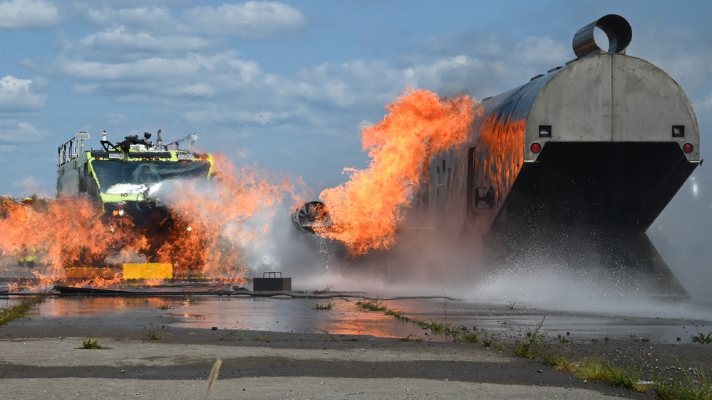 174th Attack Wing firefighters conduct annual training exercise