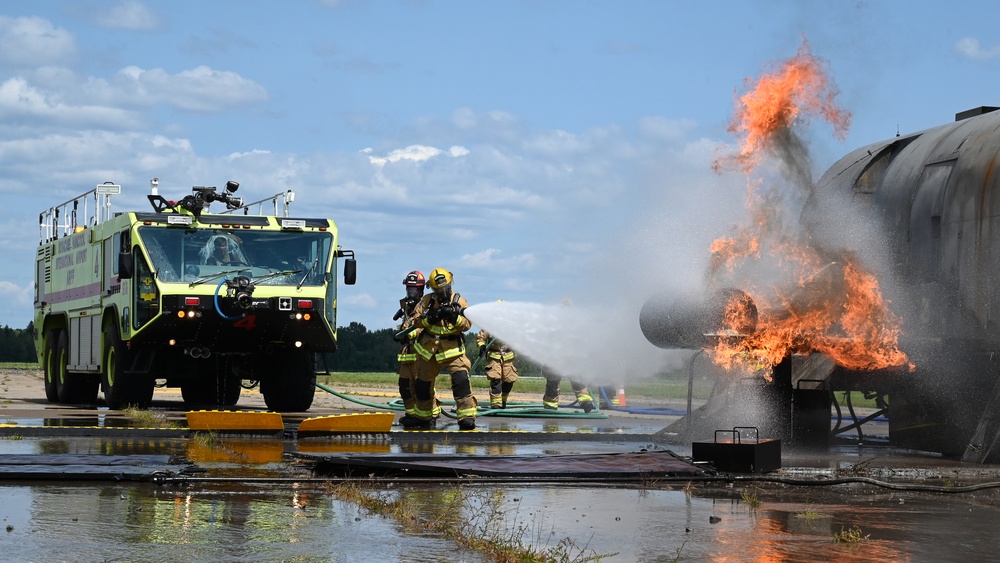 174th Attack Wing firefighters conduct annual training exercise