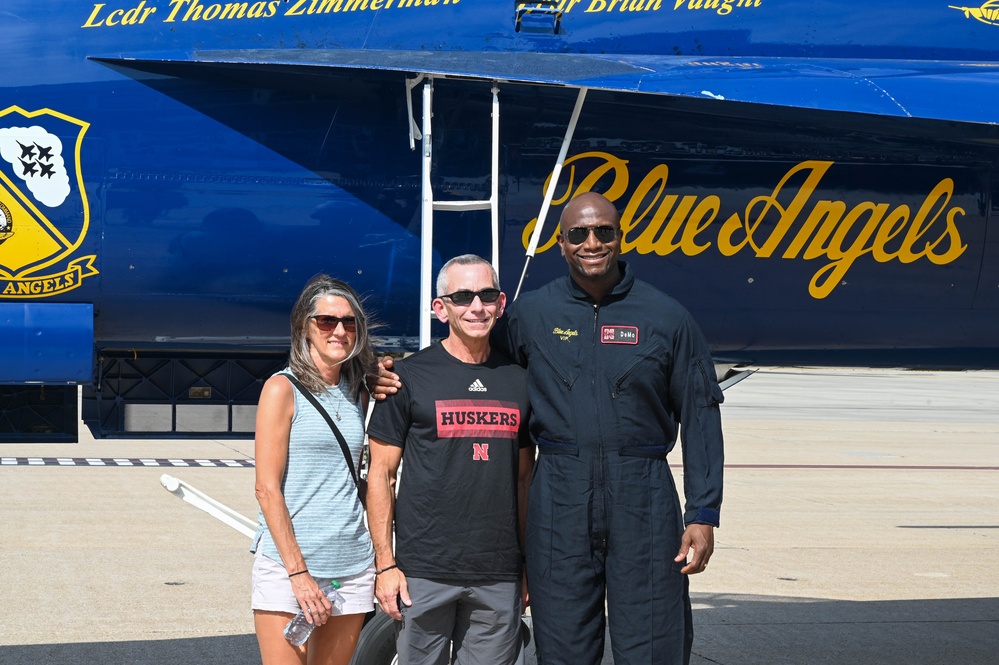 U.S. Navy Blue Angels conduct Key Influencer Flight in Lincoln area