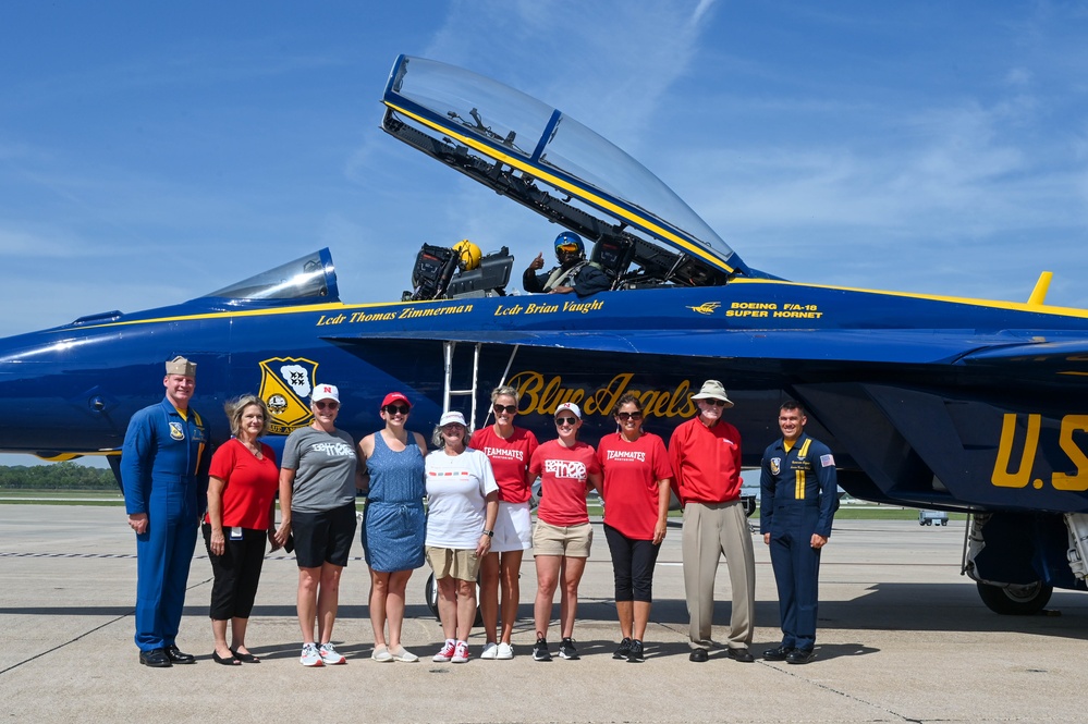 U.S. Navy Blue Angels conduct Key Influencer Flight in Lincoln area