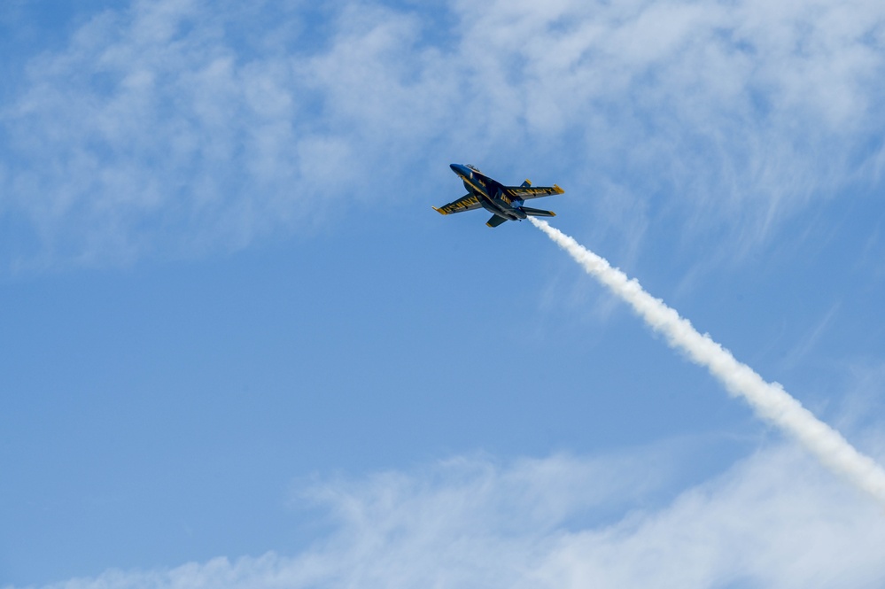 U.S. Navy Blue Angels conduct Key Influencer Flight in Lincoln area