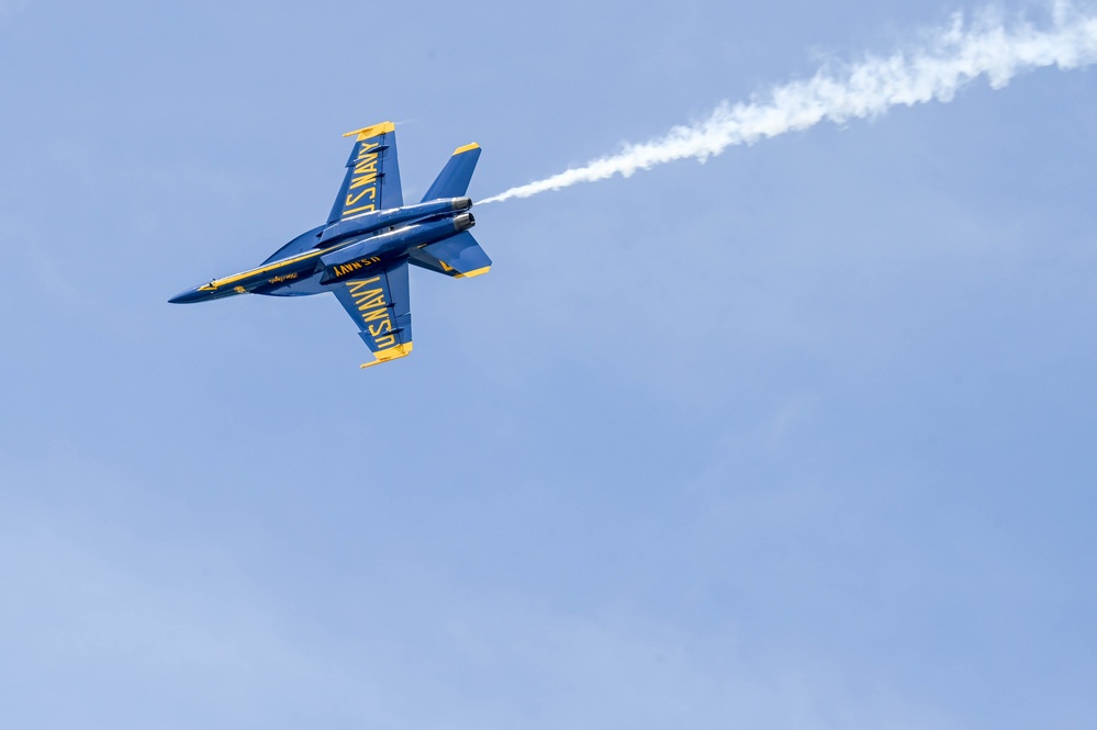 U.S. Navy Blue Angels conduct Key Influencer Flight in Lincoln area