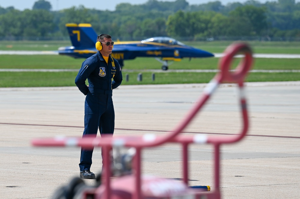 U.S. Navy Blue Angels conduct Key Influencer Flight in Lincoln area