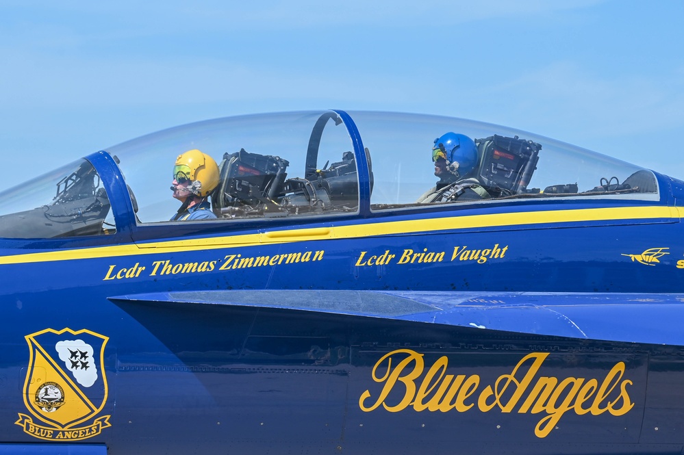 U.S. Navy Blue Angels conduct Key Influencer Flight in Lincoln area