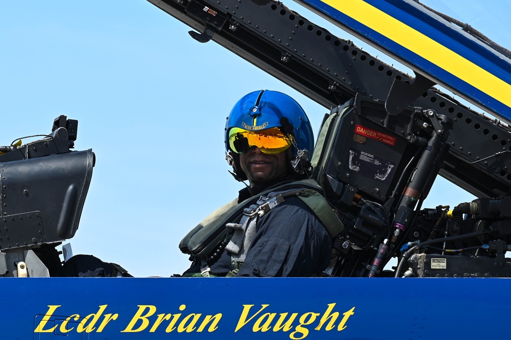 U.S. Navy Blue Angels conduct Key Influencer Flight in Lincoln area